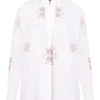 FRENCH CONNECTION Embroidered Rhodes Popover Shirt XL -GlamMode Store tuc143404854 White R Z003A