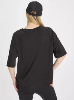 Active Dark Grey Modal Yoga T-Shirt L 8 Active Dark Grey Modal Yoga T-Shirt L -GlamMode Store tuc143411704 Dark20Grey R Z004A 1