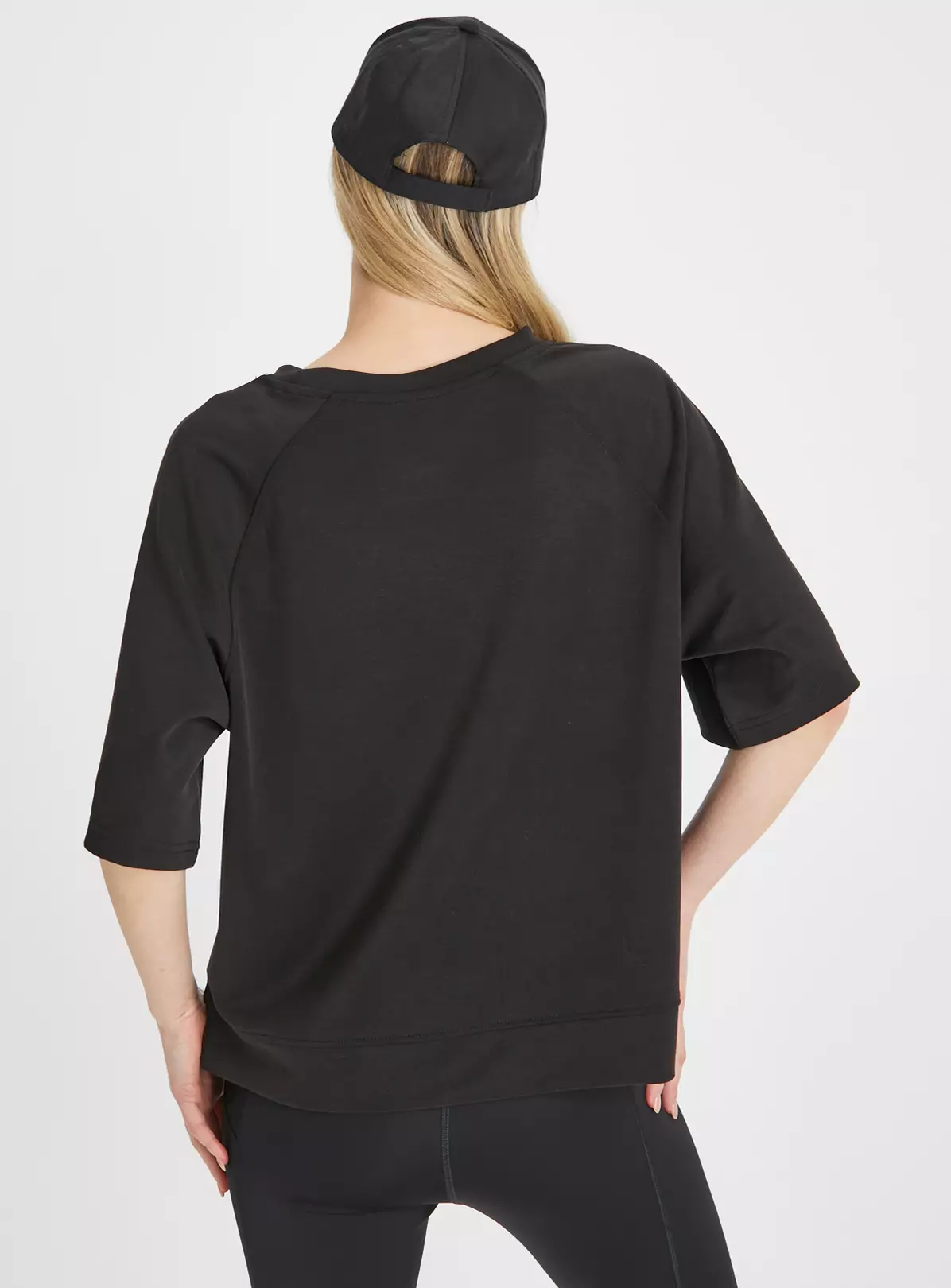 Active Dark Grey Modal Yoga T-Shirt L 5 Active Dark Grey Modal Yoga T-Shirt L - Image 4