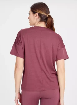 Active Plum Ribbed Coord T-Shirt XL 9 Active Plum Ribbed Coord T-Shirt XL -GlamMode Store tuc143411982 Plum R Z004A