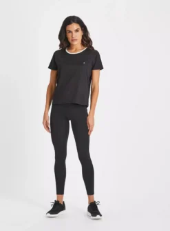 Active Black Twist Back T-Shirt L -GlamMode Store tuc143412029 Black R Z002A 1