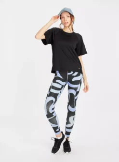 Active Black Ribbed T-Shirt XL