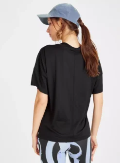 Active Black Ribbed T-Shirt L -GlamMode Store tuc143412192 Black R Z004A 1