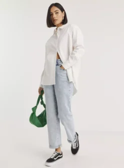 SIMPLY BE White Cotton Poplin Shirt 16