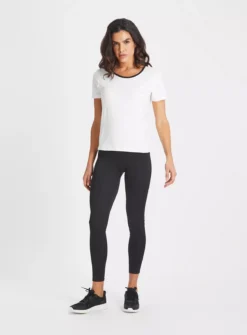 Active White Twist Back T-Shirt XXL