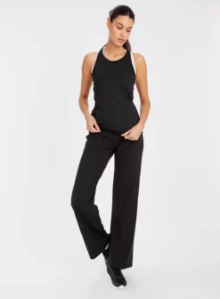 Active Black Yoga Fitted Vest M