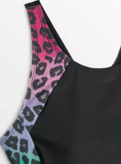 Black Animal Panel Sports Swimsuit22 -GlamMode Store tuc143452531 Black R Z003A