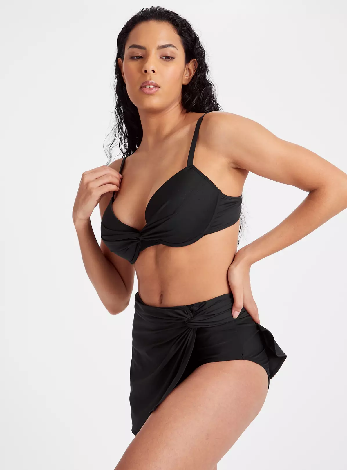 Black Skirted Bikini Bottoms 18 3 Black Skirted Bikini Bottoms 18