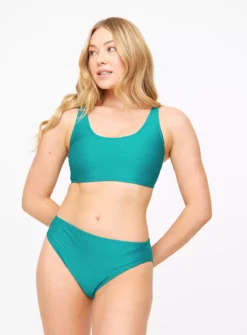 Teal Textured Bikini Bottoms 16 -GlamMode Store tuc143460653 Green R Z001A