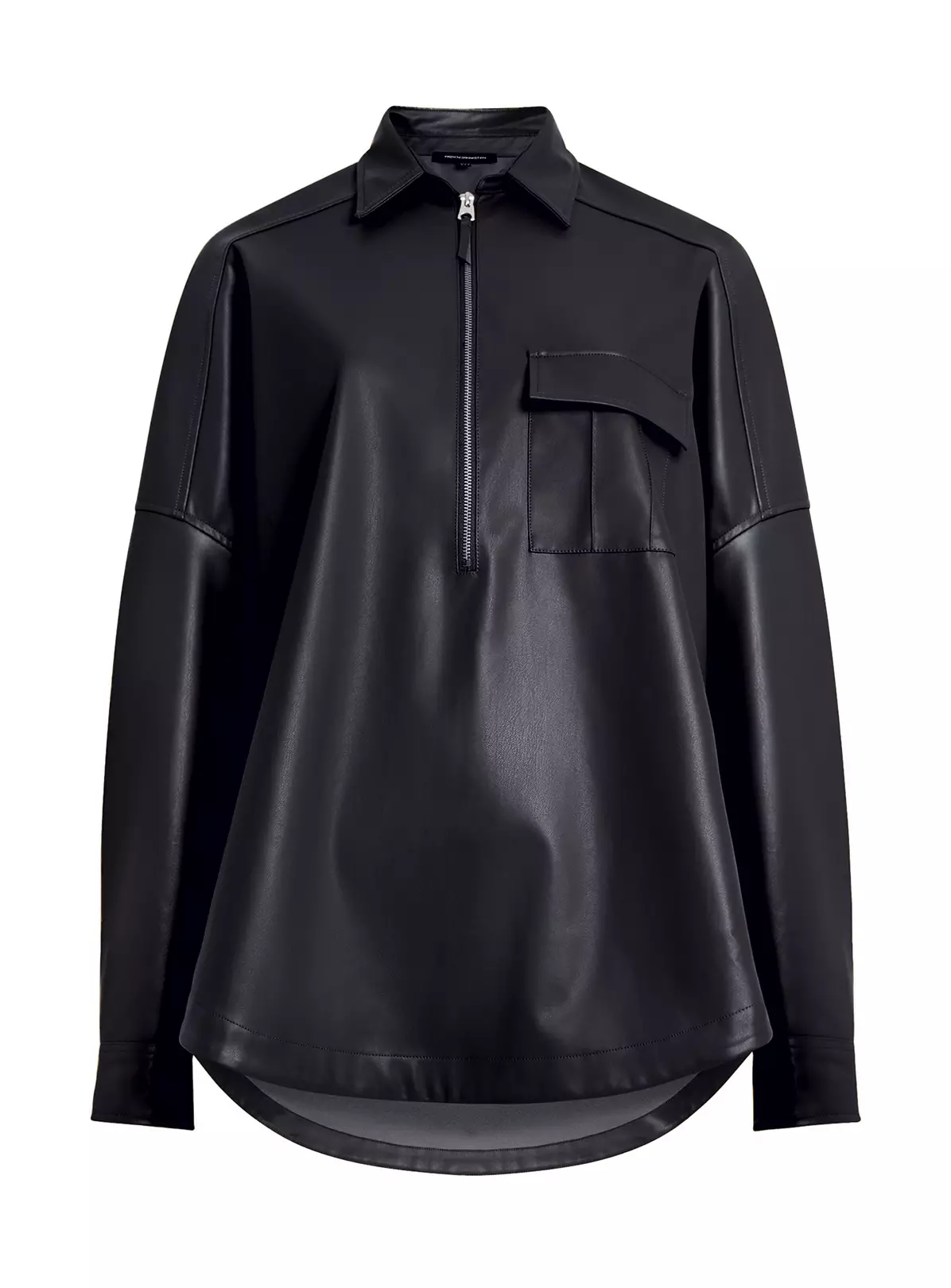 FRENCH CONNECTION Crolenda Pu Popover Shirt XS 4 FRENCH CONNECTION Crolenda Pu Popover Shirt XS - Image 2