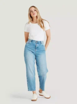 THOUGHT Essential Organic Cotton Boyfriend Jeans 18 13 THOUGHT Essential Organic Cotton Boyfriend Jeans 18 -GlamMode Store tuc143540805 Blue R Z005A