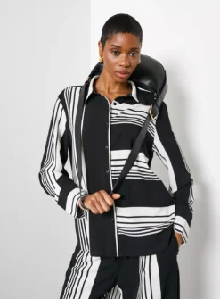 For All The Love Stripe Printed Co-ord Shirt 18
