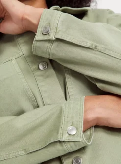 Khaki Twill Overshirt 8 -GlamMode Store tuc143608494 Khaki R Z003A