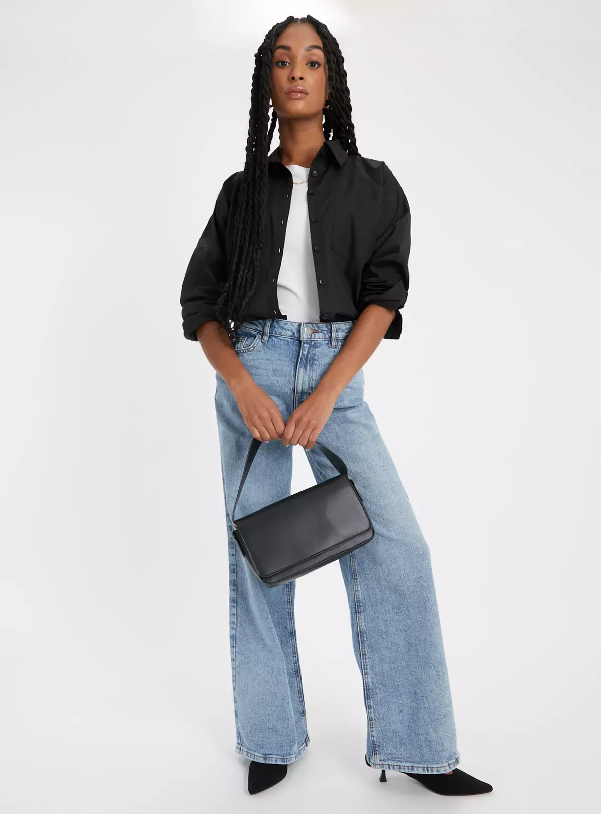 Black Poplin Oversized Shirt 14 4 Black Poplin Oversized Shirt 14 - Image 2