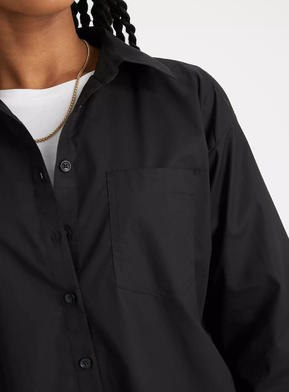 Black Poplin Oversized Shirt 22 3 Black Poplin Oversized Shirt 22