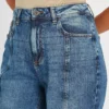 Vintage Wash Denim Panelled Mom Jeans18L 1 Vintage Wash Denim Panelled Mom Jeans18L -GlamMode Store tuc143723062 Dark20Denim R Z003A
