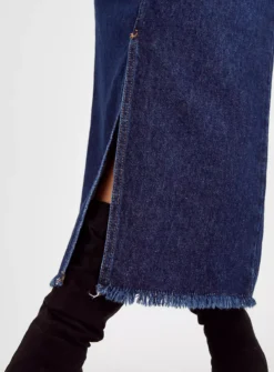 Dark Denim Maxi Split Skirt 10 -GlamMode Store tuc143763515 Light20Denim R Z003A