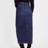 Dark Denim Maxi Split Skirt 10 -GlamMode Store tuc143763515 Light20Denim R Z004A
