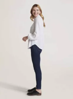 THOUGHT Bijou Organic Cotton Modal Shirt 16 13 THOUGHT Bijou Organic Cotton Modal Shirt 16 -GlamMode Store tuc143770951 White R Z003A