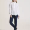 THOUGHT Bijou Organic Cotton Modal Shirt 6 2 THOUGHT Bijou Organic Cotton Modal Shirt 6 -GlamMode Store tuc143770951 White R Z005A 1