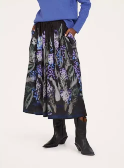 THOUGHT Sylva Tencel Crepe Skirt 6 10 THOUGHT Sylva Tencel Crepe Skirt 6 -GlamMode Store tuc143791719 Black R Z001A