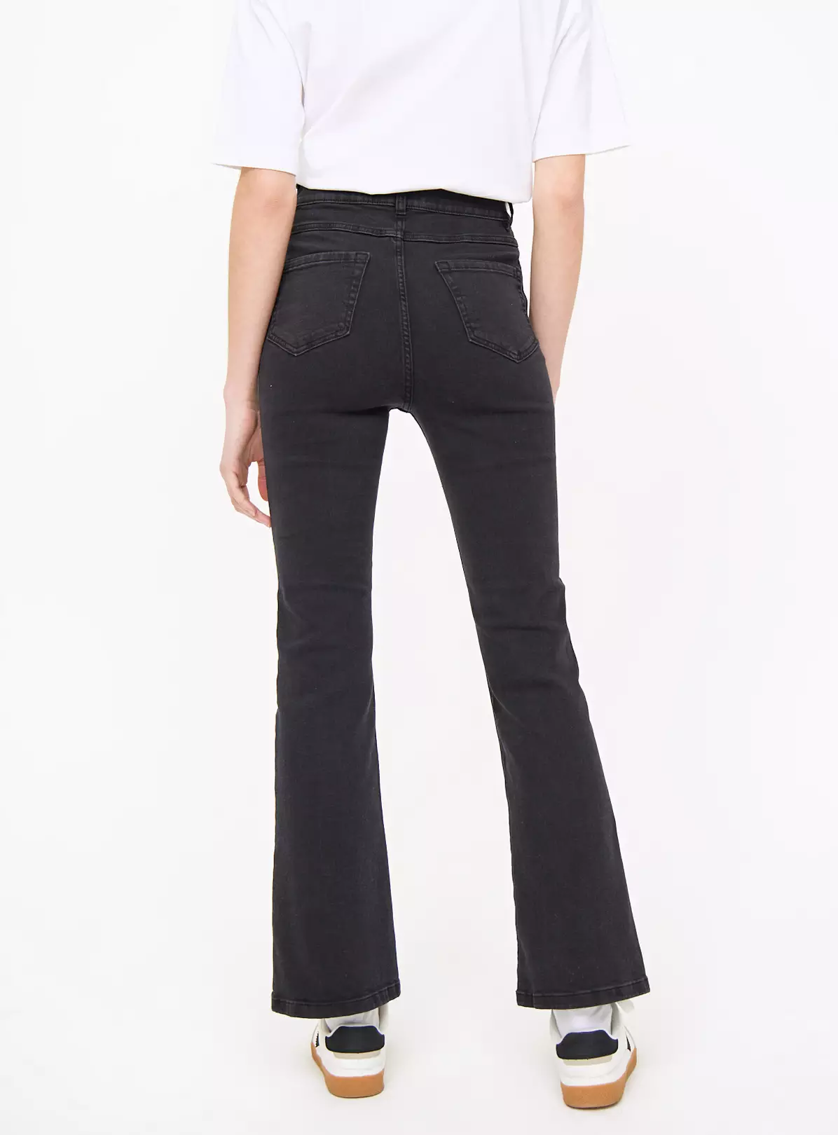 Black Flared Denim Jeans 18R 5 Black Flared Denim Jeans 18R - Image 3
