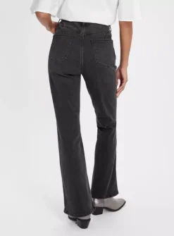 Charcoal Shape High Waisted Flared Jeans10S