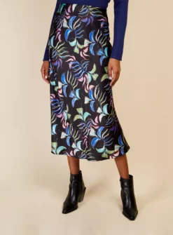 VOGUE WILLIAMS Leaf Midi Skirt 14 -GlamMode Store tuc144060643 Multi20Coloured R Z003A 1