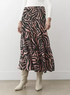 FINERY Pink Zebra Daniela Skirt 20 -GlamMode Store tuc144132563 Pink R Z002A