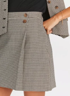 Monochrome Dogtooth Mini Skirt16 -GlamMode Store tuc144164291 Multi20Coloured R Z003A