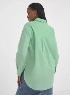 SIMPLY BE Relaxed Cotton Poplin Shirt 32