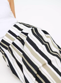 Stripe Poplin Skirt 20 -GlamMode Store tuc144173568 Multi20Coloured R Z003A