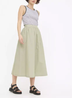 Khaki Full Maxi Skirt 16 9 Khaki Full Maxi Skirt 16 -GlamMode Store tuc144178975 Khaki R Z001A