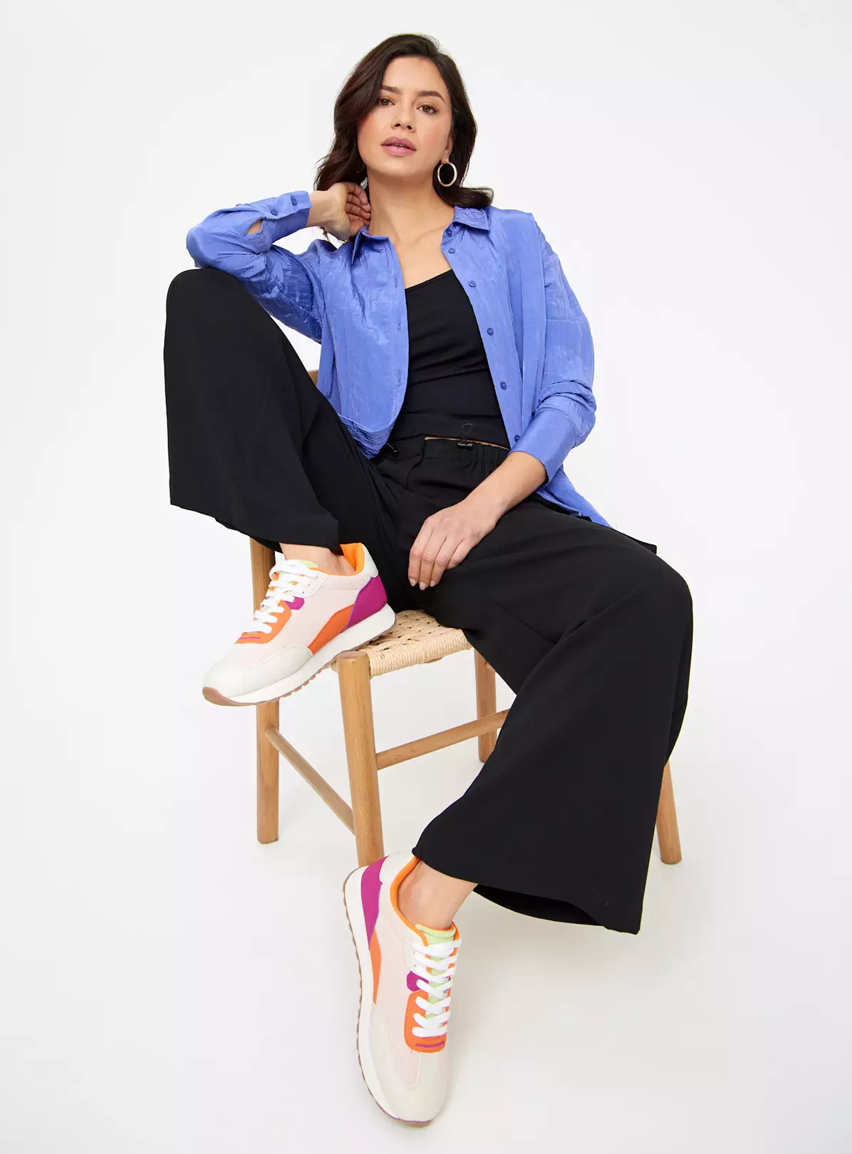 Purple Crinkle Oversized Shirt 14 4 Purple Crinkle Oversized Shirt 14 - Image 2