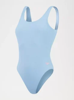 SPEEDO Womens Textured Deep U-Back Swimsuit 18 -GlamMode Store tuc144266254 Light20Blue R Z004A