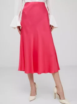 FRENCH CONNECTION Ennis Satin Midaxi Slip Skirt XL -GlamMode Store tuc144278221 Pink R Z002A 1