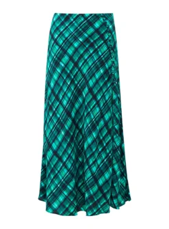FRENCH CONNECTION Dani Check Delphine Skirt 18 -GlamMode Store tuc144278327 Green R Z004A 1