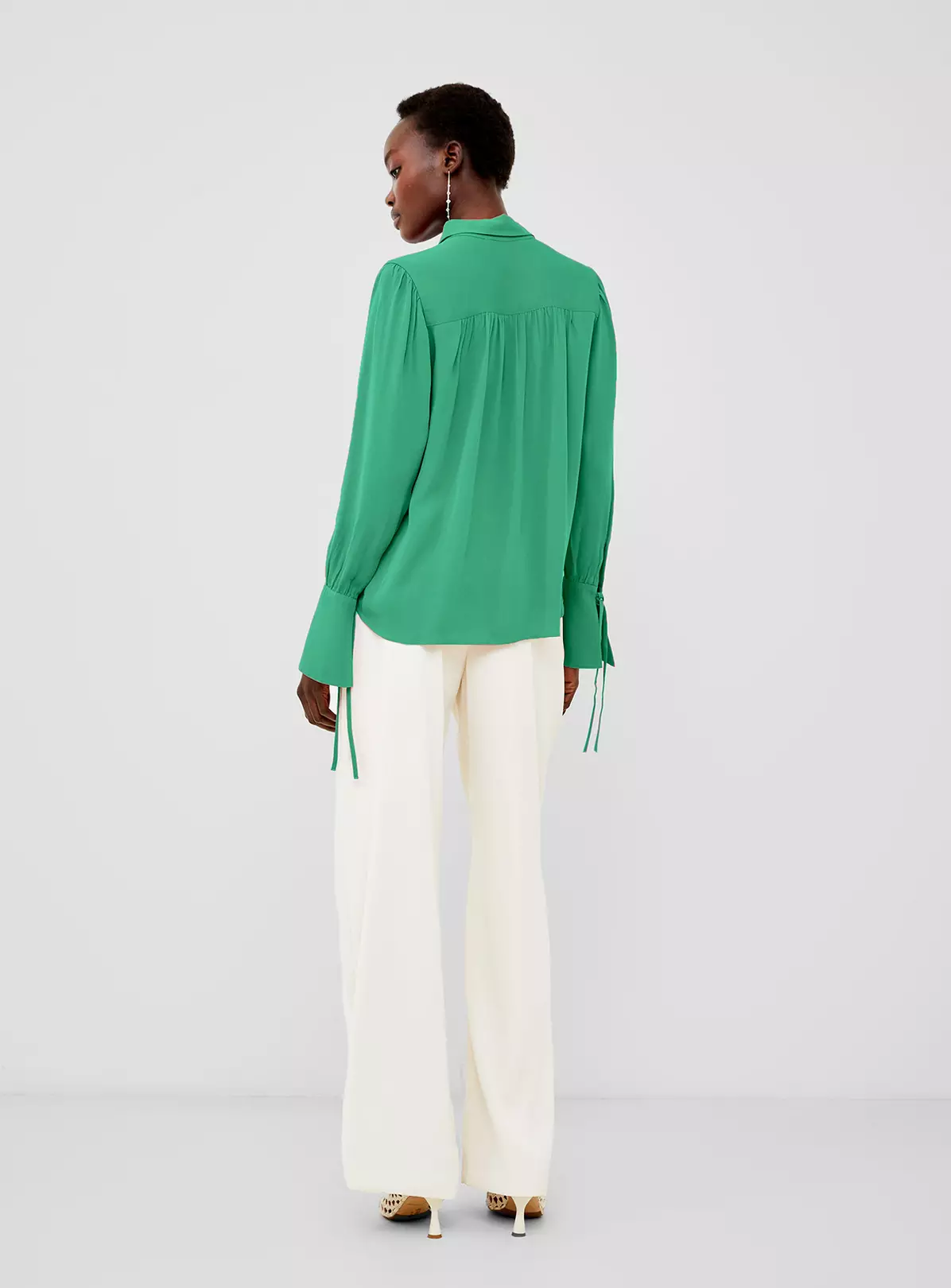 FRENCH CONNECTION Cecile Crepe Shirt XL 3 FRENCH CONNECTION Cecile Crepe Shirt XL