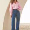 SOSANDAR Hot Pink Relaxed Fit Blouson Sleeve Shirt 10 2 SOSANDAR Hot Pink Relaxed Fit Blouson Sleeve Shirt 10 -GlamMode Store tuc144373826 Pink R Z001A