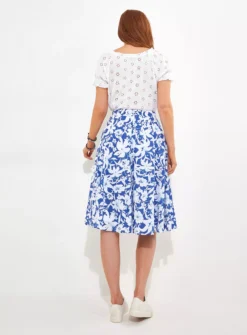 JOE BROWNS Floaty Floral Skater Skirt 16 -GlamMode Store tuc144398038 Blue R Z004A