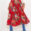 JOE BROWNS Tie Waist Floral Maxi Skirt 12 2 JOE BROWNS Tie Waist Floral Maxi Skirt 12 -GlamMode Store tuc144404805 Red R Z003A 1