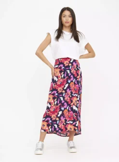 Bold Floral Midaxi Column Skirt 22 -GlamMode Store tuc144447979 Multi20Coloured R Z002A