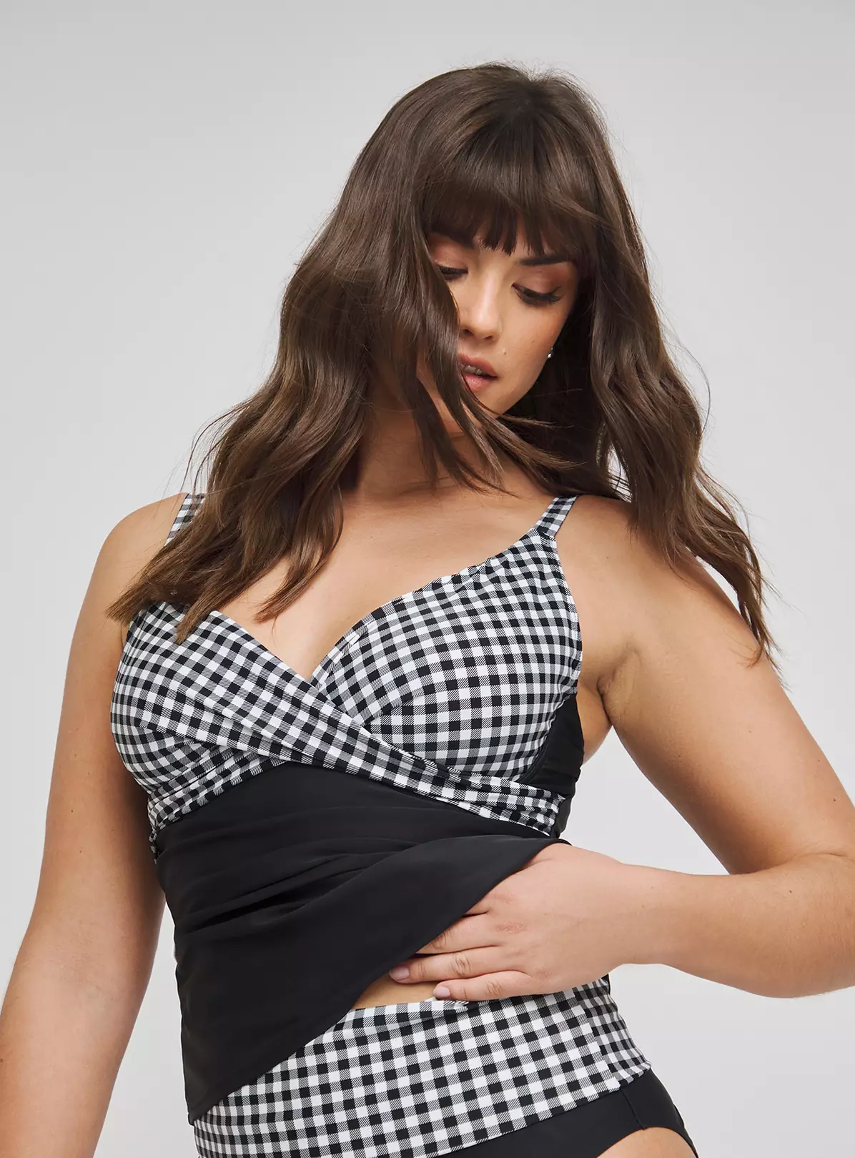 FIGLEAVES Tailor Underwired Twist Front Tummy Control Tankini Top 34E 4 FIGLEAVES Tailor Underwired Twist Front Tummy Control Tankini Top 34E - Image 2