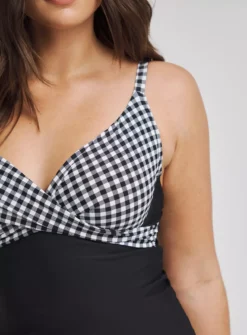 FIGLEAVES Tailor Underwired Twist Front Tummy Control Tankini Top 34E 8 FIGLEAVES Tailor Underwired Twist Front Tummy Control Tankini Top 34E -GlamMode Store tuc144474969 Mono R Z004A