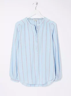 FATFACE Mallie Stripe Shirt 16 11 FATFACE Mallie Stripe Shirt 16 -GlamMode Store tuc144499664 Blue R Z005A