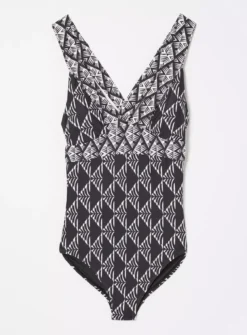 FATFACE Ava Mono Geo Swimsuit 20 -GlamMode Store tuc144500039 Black R Z005A 1