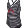 MAMALICIOUS Jose Stripe Swimsuit XL -GlamMode Store tuc144523003 Black R Z001A