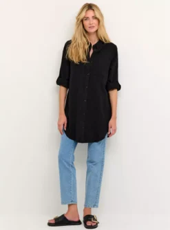 KAFFE Naya Tunic Shirt 10 10 KAFFE Naya Tunic Shirt 10 -GlamMode Store tuc144623160 Black R Z003A