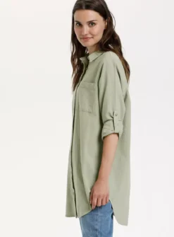 KAFFE Naya Tunic Shirt 18 10 KAFFE Naya Tunic Shirt 18 -GlamMode Store tuc144631442 Green R Z003A