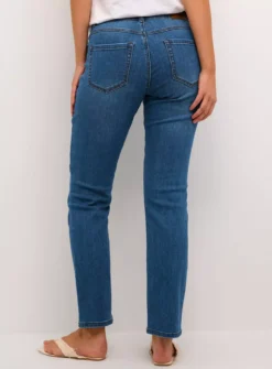KAFFE Sinem Ankle Length Straight Leg Jeans Dark Denim 12 -GlamMode Store tuc144670521 Dark20Denim R Z002A